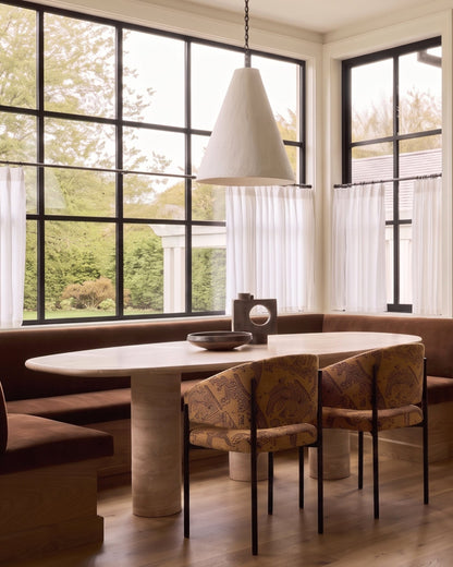 Venti Organic Travertine Dining Table