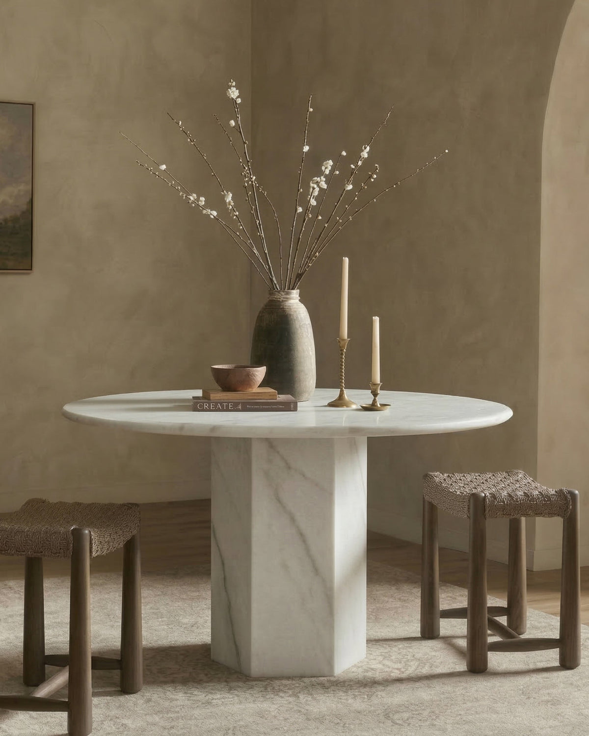 Saga Round Dining Table, 47in | FINAL SALE
