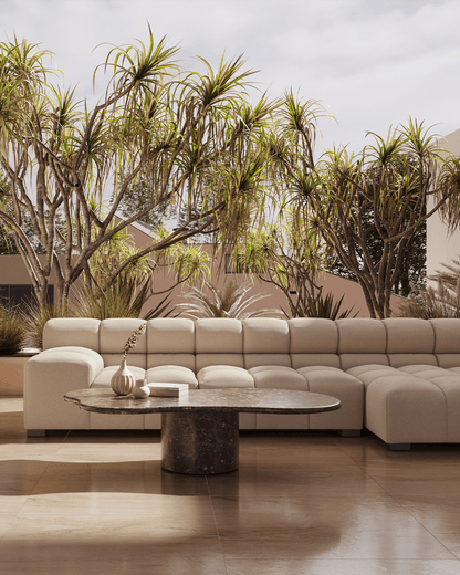Tufty Outdoor Sectional Sofa with Small Right-Facing Chaise | Final Sale
